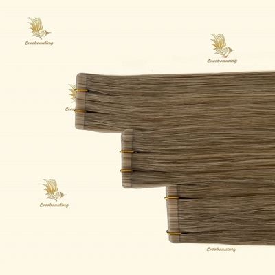 Cintas de tejido de pelo ruso Extensiones de cabello personalizadas Solicitud de cabello doble Remy