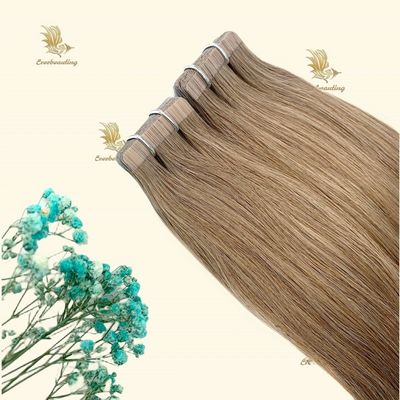 Cintas de tejido de pelo ruso Extensiones de cabello personalizadas Solicitud de cabello doble Remy