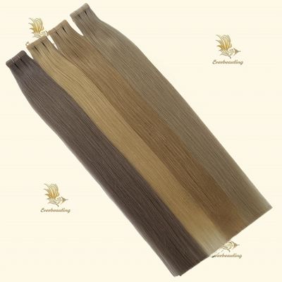 Cintas de tejido de pelo ruso Extensiones de cabello personalizadas Solicitud de cabello doble Remy