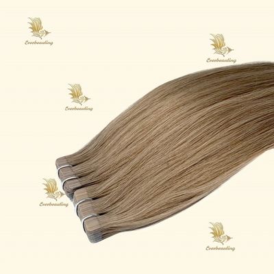 Cintas de tejido de pelo ruso Extensiones de cabello personalizadas Solicitud de cabello doble Remy