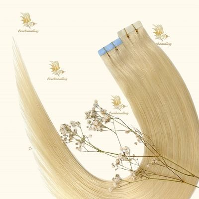 Larga rubia cinta Remy en extensiones de pelo 20 pulgadas longitud del cabello 30 días devolución de dinero