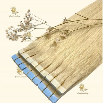 Larga rubia cinta Remy en extensiones de pelo 20 pulgadas longitud del cabello 30 días devolución de dinero