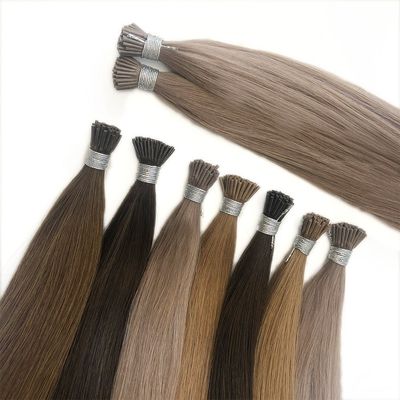 Keratina Micro Link Cabello virgen crudo Pre-enlazado I Extensiones de cabello de punta para cabello teñible