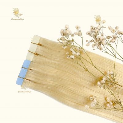 Grado 12A Blonde Color Tape Hair Extensions Sin enredos y asequible para cabello sin enredos