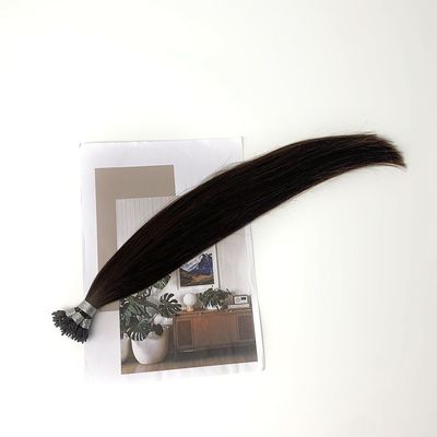 Envío Aramex 100% Remy pelo humano sin procesar abanico Y punta extensiones de cabello estilo recto
