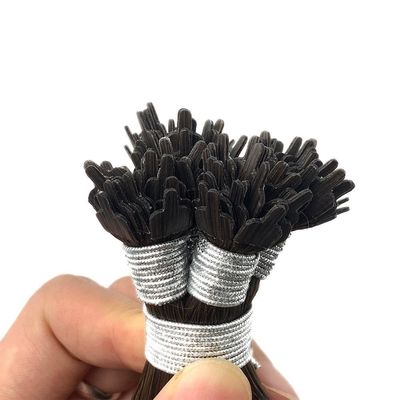 Envío Aramex 100% Remy pelo humano sin procesar abanico Y punta extensiones de cabello estilo recto