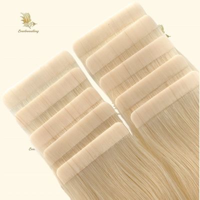 Color rubio cinta para el cabello en extensiones de cabello sin personalización