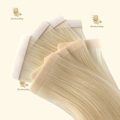 Color rubio cinta para el cabello en extensiones de cabello sin personalización