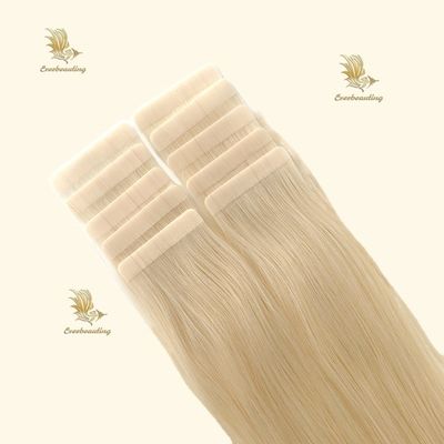Color rubio cinta para el cabello en extensiones de cabello sin personalización