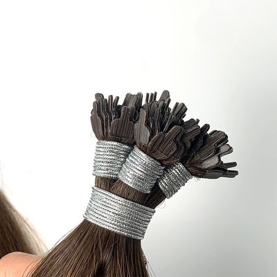 Y Tip Jet Negro Color natural Cabello vietnamita Extensiones de queratina 12-28 pulgadas de longitud