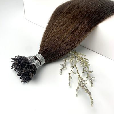 Y Tip Jet Negro Color natural Cabello vietnamita Extensiones de queratina 12-28 pulgadas de longitud