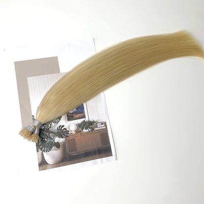 Cuticular alineada Remy Cuticular completa Plano y palo Ventilador de punta de pelo para diferentes tipos de cabello