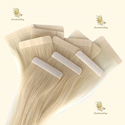 18 meses Vida Tela de color rubio teñible en extensiones de cabello suministrado directamente