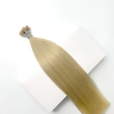 100% Cuticle alineado Remy pelo humano queratina Y extensiones de cabello de punta con envío rápido