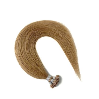 100% Cuticle alineado Remy pelo humano queratina Y extensiones de cabello de punta con envío rápido