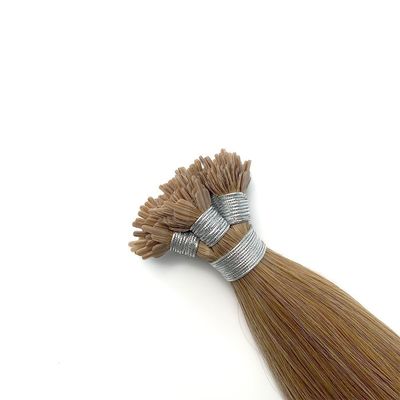 100% Cuticle alineado Remy pelo humano queratina Y extensiones de cabello de punta con envío rápido