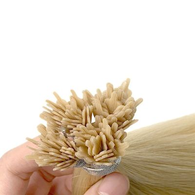 18 pulgadas Virgen Remy End grueso Keratina Ventilador de punta de extensión de cabello con 0,300 kg de peso bruto
