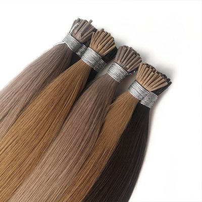 100% de extensiones de cabello humano Remy Ruso I-Tip Muti-Color Satisfacción garantizada