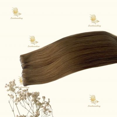Cintas de extensión de tejido de la cutícula virgen alineada Remy cabello humano sin derramamiento de cinta-240320