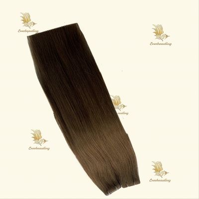 Cintas de extensión de tejido de la cutícula virgen alineada Remy cabello humano sin derramamiento de cinta-240320