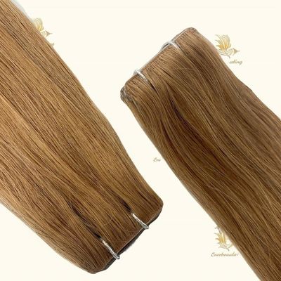 Cintas de extensión de tejido de la cutícula virgen alineada Remy cabello humano sin derramamiento de cinta-240320