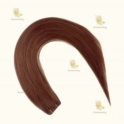 Cintas de extensión de tejido de la cutícula virgen alineada Remy cabello humano sin derramamiento de cinta-240320