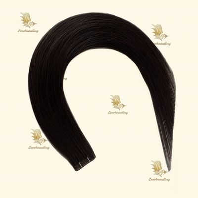 Remy Hair Super Cuticle Doble Tirado Peruano Banda Atada a Mano en Extensiones de Cabello Humano