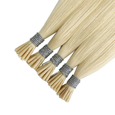 Las extensiones de cabello humano de punta de queratina italiana pre-enlazadas y doblemente dibujadas