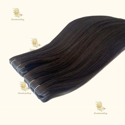 Cuticular doble dibujado intacta invisible genio recto extensiones de tejido capilar