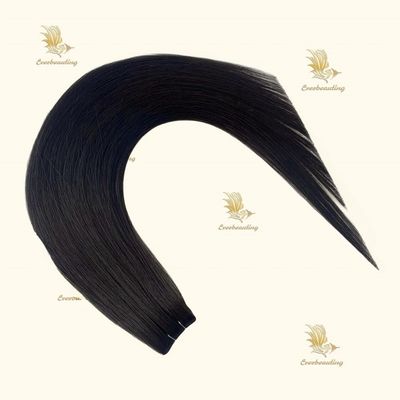 Cuticular doble dibujado intacta invisible genio recto extensiones de tejido capilar