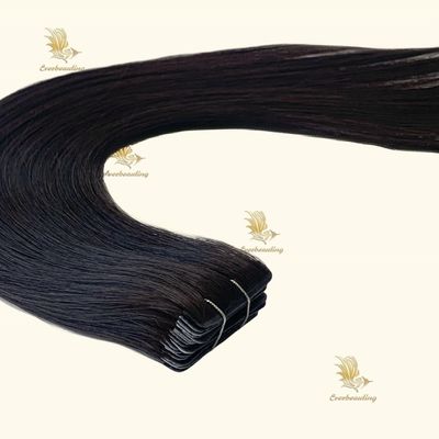 Cuticular doble dibujado intacta invisible genio recto extensiones de tejido capilar