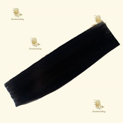 Cuticular doble dibujado intacta invisible genio recto extensiones de tejido capilar