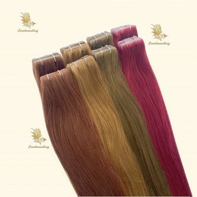 7.5*70cm Remy Hair doble cinta invisible dibujada en extensiones textura recta / onda corporal