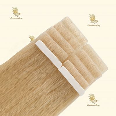 100% Remy Cabello Humano Inyección sin costura Banda Atada a Mano Extensiones de Cabello Devolución De Devoluciones
