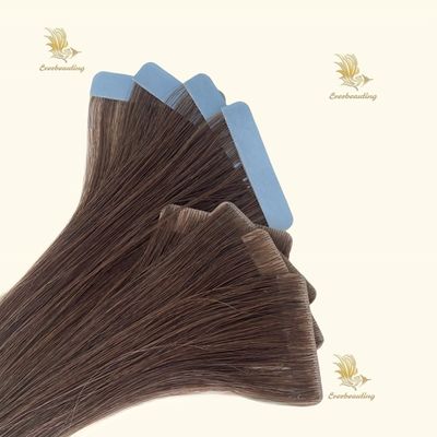 Pago inicial de la cinta de Remy de cabello invisible ruso en extensión de cabello humano