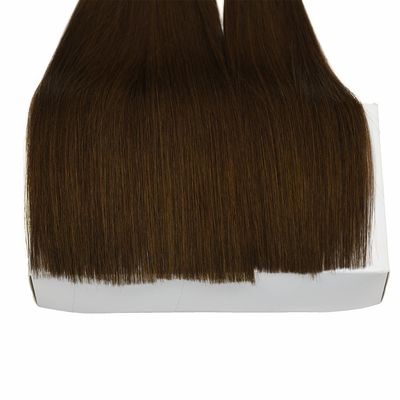 Cuticle doble dibujado Remy punta plana extensiones de cabello humano personalización para su estilo