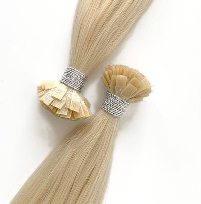18 pulgadas de extensión de cabello de punta plana Remy cabello virgen doble dibujado con estilo pre-agregado