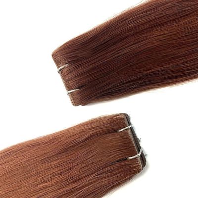 Cabello Remy Vendedor de cabello camboyano Color oscuro Hueso cabello recto cinta Invisi en extensiones