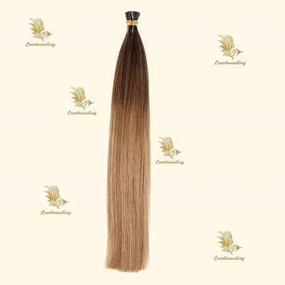 Extensiones de pelo de 18 pulgadas con punta de fusión de queratina en colores de balayage populares con extremos gruesos