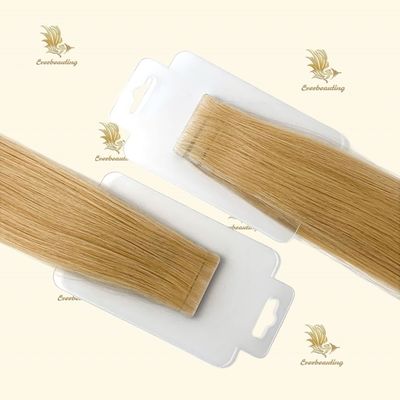 Cabello ruso rubio virgen Remy cinta humana en extensiones de cabello perfecto para todas las ocasiones