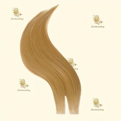 Cintas de inyección rusas en bruto de doble tira Extensiones de cabello humano con solicitud personalizada