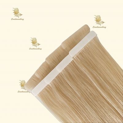 Cintas de inyección rusas en bruto de doble tira Extensiones de cabello humano con solicitud personalizada
