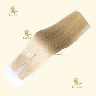 Cintas de estilo pre-enlazadas Cintas invisibles Extensiones de cabello humano con extremos gruesos y sin costuras