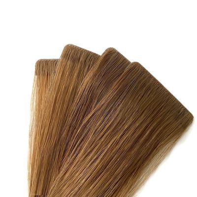 30 días de devolución reembolsos de cabello liso crudo cinta invisible en extensión de cabello humano