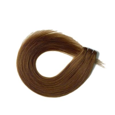 30 días de devolución reembolsos de cabello liso crudo cinta invisible en extensión de cabello humano