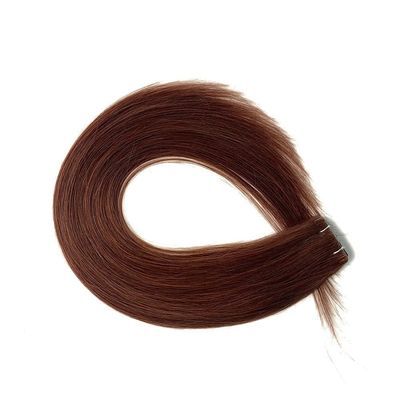 30 días de devolución reembolsos de cabello liso crudo cinta invisible en extensión de cabello humano