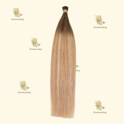 Color Balayage Doble Tirado Italiano Keratina I Tip Extensiones de cabello para sus necesidades