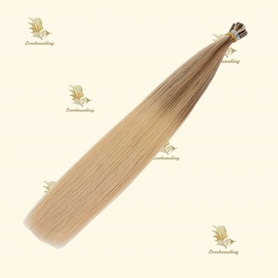 Color Balayage Doble Tirado Italiano Keratina I Tip Extensiones de cabello para sus necesidades