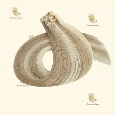 Destacar el color del cabello con cinta invisible con doble dibujo de cutículas de tecnología alineada