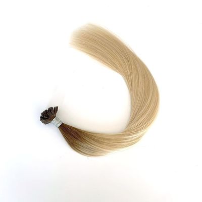 Cabello alineado con cútica doblemente dibujada Extensiones de cabello pre-enlazadas con queratina italiana